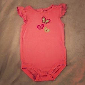 NWOT Gymboree onesie with embroidered butterflies
